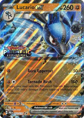 Lucario ex (Prismatic Evolutions Stamp) 51 - Miscellaneous Cards Products Holofoil