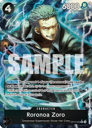 Roronoa Zoro - OP10-095 (Alternate Art) (OP10-095) Premium Booster -The Best- Vol. 2 Foil