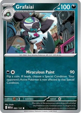 Grafaiai 92 - ME01 Mega Evolution Reverse Holofoil