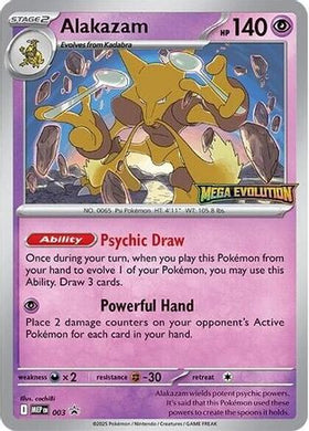 Alakazam - 003 3 - ME Mega Evolution Promo Holofoil