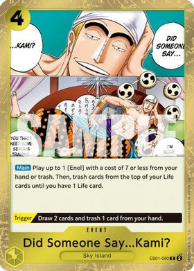 Did Someone Say...Kami? (Pirate Foil) (EB01-060) Premium Booster -The Best- Vol. 2 Foil