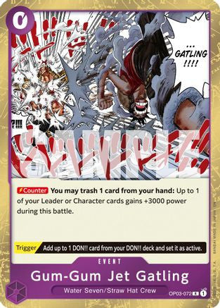 Gum-Gum Jet Gatling (Reprint) (OP03-072) Premium Booster -The Best- Vol. 2 Foil