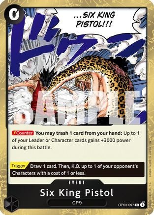 Six King Pistol (Reprint) (OP03-097) Premium Booster -The Best- Vol. 2 Foil