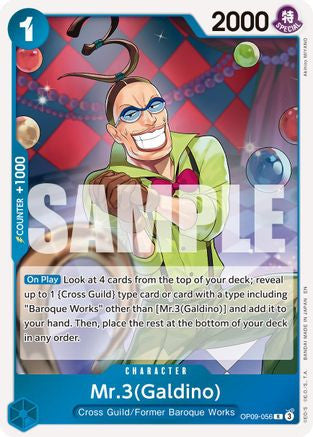 Mr.3(Galdino) - OP09-056 (Reprint) (OP09-056) Premium Booster -The Best- Vol. 2 Foil