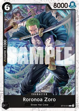 Roronoa Zoro - ST14-013 (Pirate Foil) (ST14-013) Premium Booster -The Best- Vol. 2 Foil
