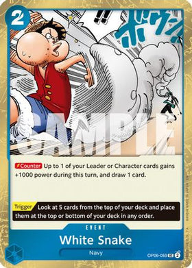 White Snake (Pirate Foil) (OP06-059) Premium Booster -The Best- Vol. 2 Foil