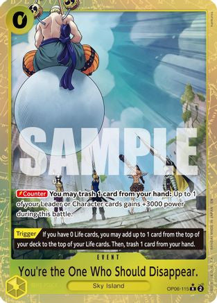 You're the One Who Should Disappear (Alternate Art) (OP06-115) Premium Booster -The Best- Vol. 2 Foil