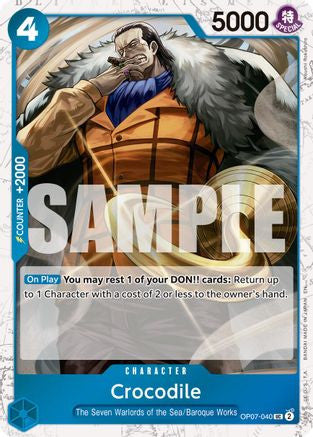 Crocodile - OP07-040 (Pirate Foil) (OP07-040) Premium Booster -The Best- Vol. 2 Foil