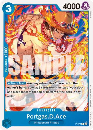 Portgas.D.Ace - P-074 (Reprint) (P-074) Premium Booster -The Best- Vol. 2