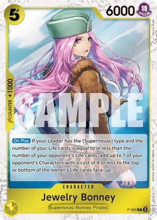 Jewelry Bonney - P-085 (Pirate Foil) (P-085) Premium Booster -The Best- Vol. 2 Foil