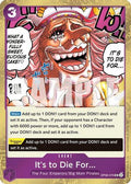 It's to Die For (Pirate Foil) (OP08-076) Premium Booster -The Best- Vol. 2 Foil