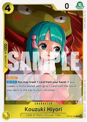 Kouzuki Hiyori (OP13-104) Carrying On His Will Foil