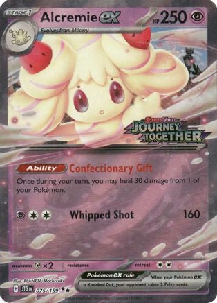 Alcremie ex (Journey Together Stamped) 75 - Miscellaneous Cards Products Holofoil