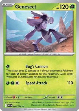 Genesect 8 - ME02 Phantasmal Flames Holofoil