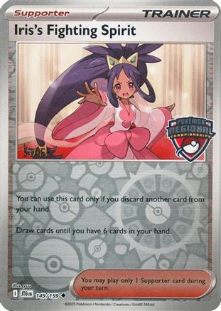 Iris's Fighting Spirit (Regional Championships) [Staff] 149 - League Championship Cards Reverse Holofoil