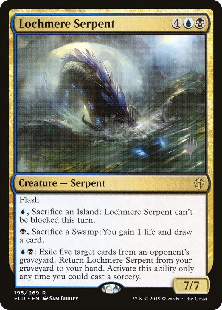 Lochmere Serpent (PPELD-195) - Throne of Eldraine Promos Foil
