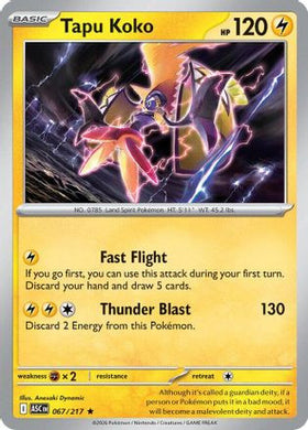 Tapu Koko 67 - ME Ascended Heroes Holofoil