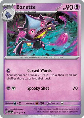 Banette - 091/217 91 - ME Ascended Heroes