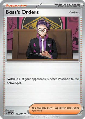 Boss's Orders [Corbeau] - 183/217 183 - ME Ascended Heroes Reverse Holofoil