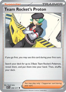 Team Rocket's Proton 208 - ME Ascended Heroes Reverse Holofoil