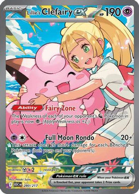 Lillie's Clefairy ex - 280/217 280 - ME Ascended Heroes Holofoil