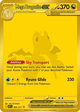 Mega Dragonite ex - 295/217 295 - ME Ascended Heroes Holofoil (LP)
