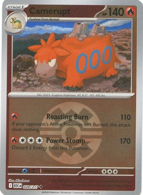 Camerupt (Quick Ball) 28 - ME Ascended Heroes Reverse Holofoil