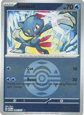 Sneasel (Dusk Ball) 44 - ME Ascended Heroes Reverse Holofoil