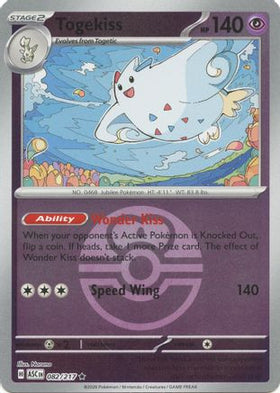 Togekiss - 082/217 (Love Ball) 82 - ME Ascended Heroes Reverse Holofoil