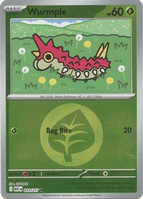 Wurmple (Energy Symbol Pattern) 11 - ME Ascended Heroes Reverse Holofoil