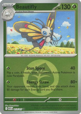 Beautifly - 013/217 (Energy Symbol Pattern) 13 - ME Ascended Heroes Reverse Holofoil