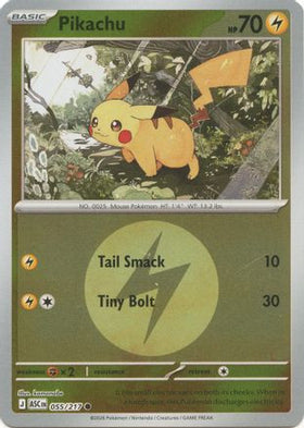 Pikachu (Energy Symbol Pattern) 55 - ME Ascended Heroes Reverse Holofoil
