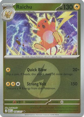 Raichu (Energy Symbol Pattern) 56 - ME Ascended Heroes Reverse Holofoil