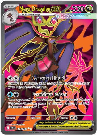 Mega Dragalge ex - 104 - ME04 Chaos Rising Holofoil