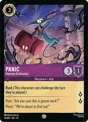 Panic - Hammer Enthusiast (41/204) - Attack of the Vine Cold Foil