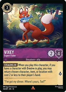 Vixey - Expert Fisher (46/204) - Attack of the Vine Cold Foil