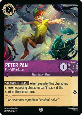 Peter Pan - Playful Prankster (58/204) - Attack of the Vine Cold Foil