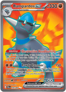 Rampardos ex - 100/084 100 - ME05 Pitch Black Holofoil (LP)
