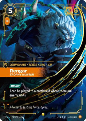 Rengar - Trophy Hunter (Overnumbered) (179/166) - Vendetta Foil