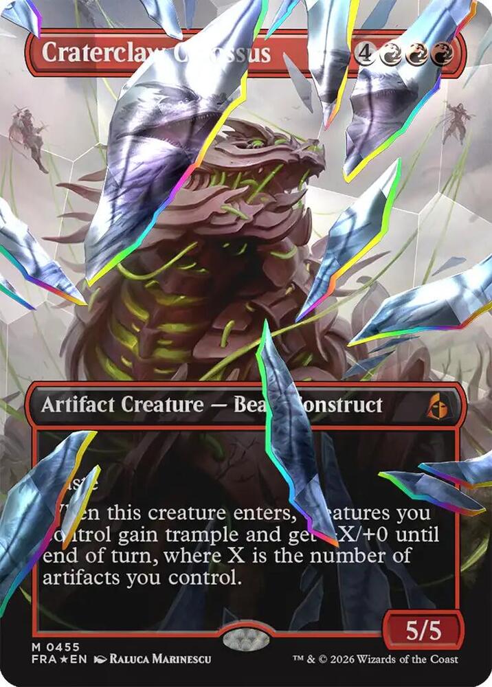 Craterclaw Colossus (Borderless) (Facet Foil) (0455)