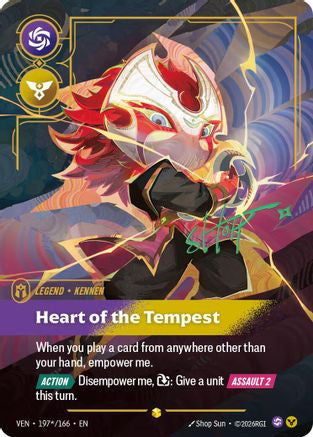 Kennen - Heart of the Tempest (Signature) (197*/166) - Vendetta Foil