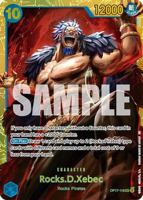 Rocks.D.Xebec (118) (OP17-118) The World's Strongest Warriors Foil