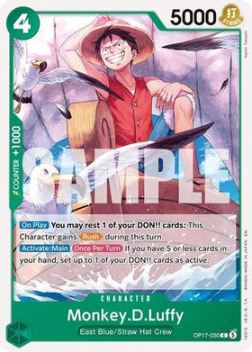 Monkey.D.Luffy (030) (OP17-030) The World's Strongest Warriors