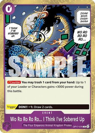 Wo Ro Ro Ro Ro... I Think I've Sobered Up (OP17-076) The World's Strongest Warriors Foil