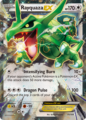 Rayquaza-EX 75/108 - Roaring Skies Holofoil (HP)