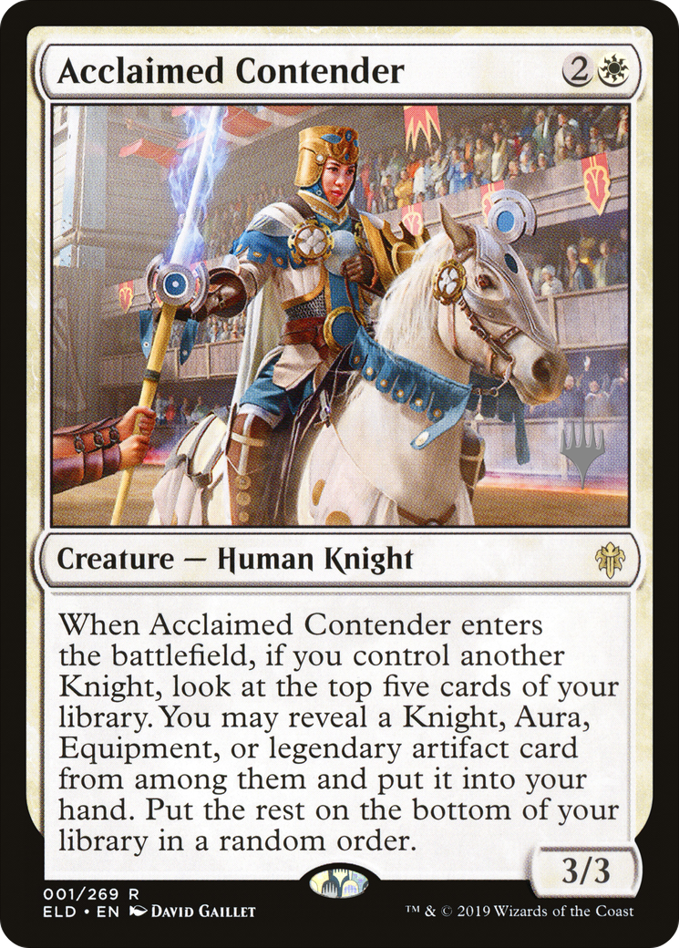 Acclaimed Contender (PPELD-001) - Throne of Eldraine Promos Foil