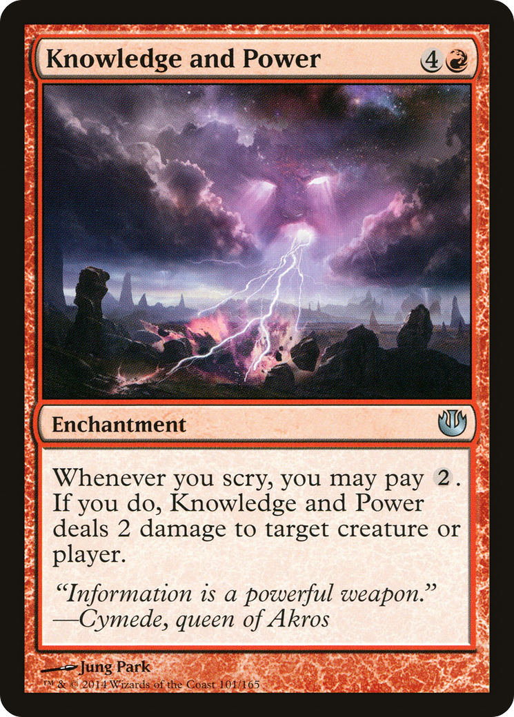 Knowledge and Power (JOU-101) - Journey into Nyx Foil
