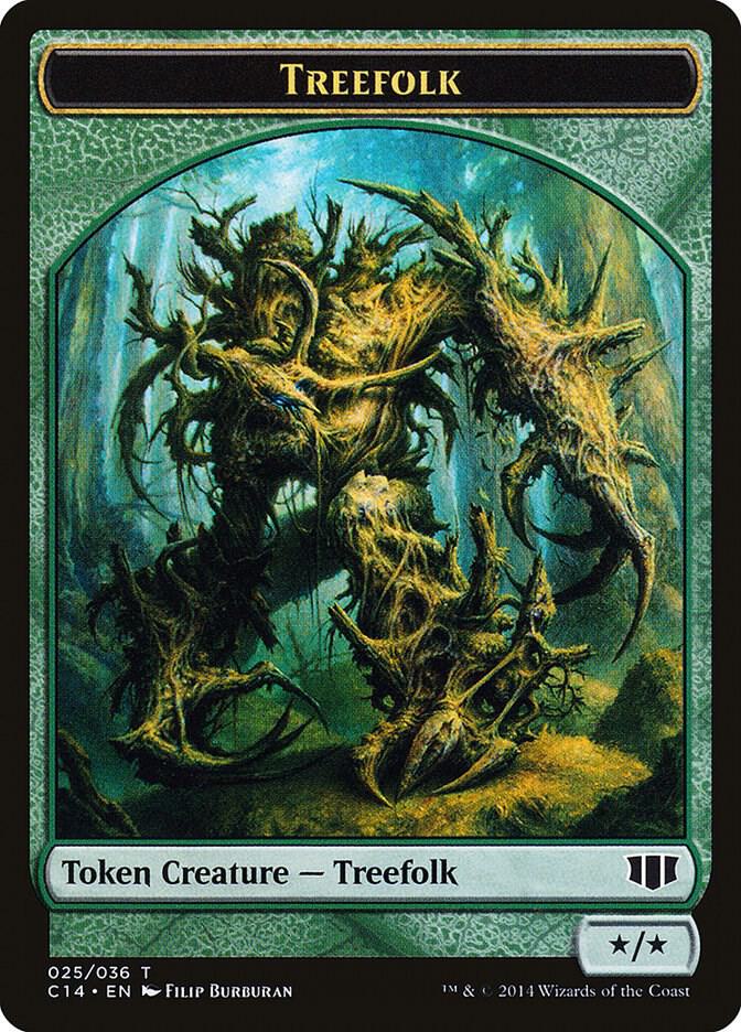 Treefolk // Wolf Double-Sided Token