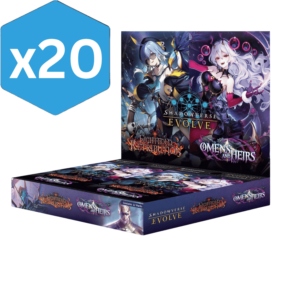 Shadowverse Evolve TCG: Eightfold Retribution & Omens and Heirs Combined Set - Booster Box (Sealed Case) (PREORDER)