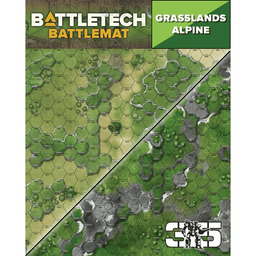 Battletech: Battlemat - Alpine / Grasslands C
